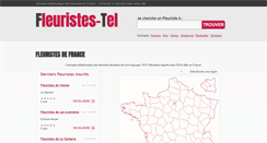 Desktop Screenshot of fleuristes-tel.com