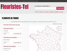 Tablet Screenshot of fleuristes-tel.com